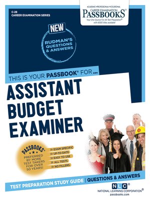 cover image of Assistant Budget Examiner